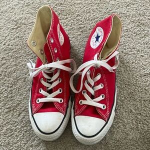 Red Converse High-Tops